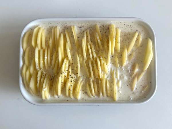Burgonya gratin Air Fryerrel - Előkészítés lépés 5