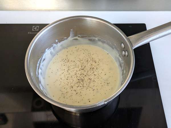 Gorgonzola szósz - Előkészítés lépés 4