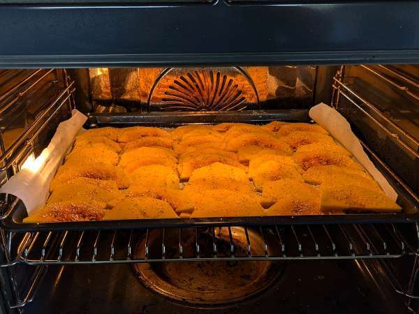 Vegetáriánus sütőtök parmigiana - Előkészítés lépés 4