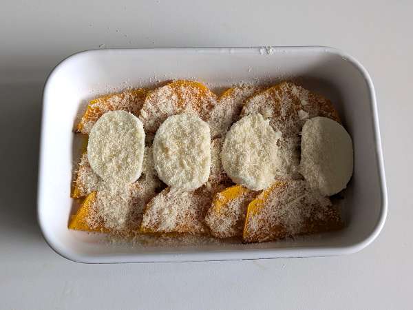 Vegetáriánus sütőtök parmigiana - Előkészítés lépés 5
