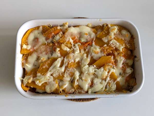 Vegetáriánus sütőtök parmigiana - Előkészítés lépés 8