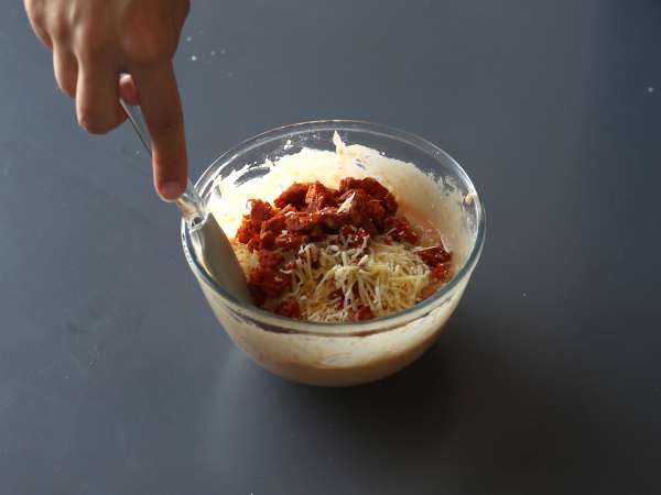 Puha és fűszeres chorizo muffinok - Előkészítés lépés 4