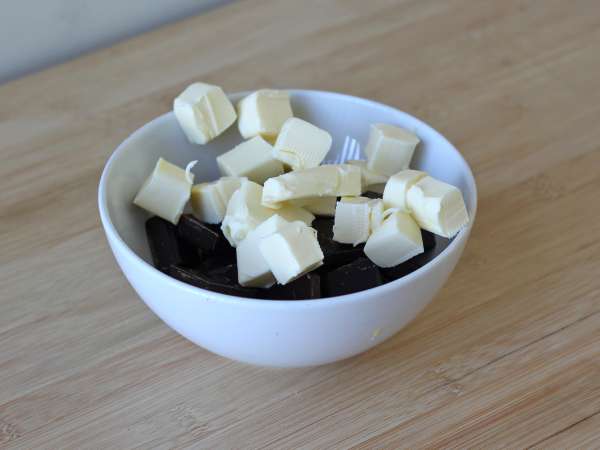 Csokoládé és dió brownie a légsütőben - Előkészítés lépés 3