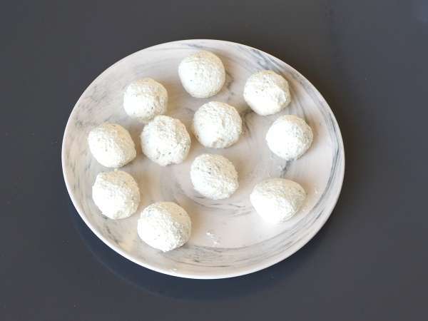 Sajtgolyók aperitifnek - Előkészítés lépés 2