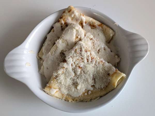 Crespelle ricotta és gomba: a tökéletes krémes vegetáriánus recept minden alkalomra - Előkészítés lépés 12