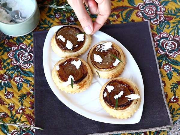 Hagymás lepénykék tatin - Előkészítés lépés 9