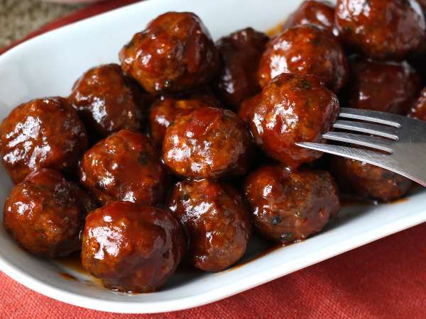 Húsgombócok légsütőben édes és savanyú barbecue mártással: egyszerű és ízletes recept - Előkészítés lépés 9