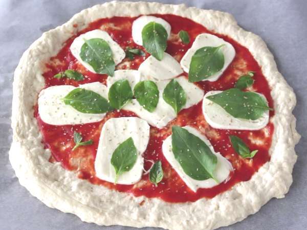 Nedves Margherita pizza - Előkészítés lépés 9