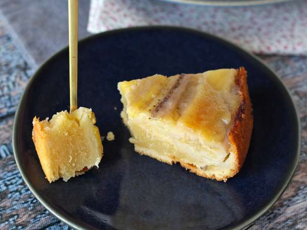 Extra fondantos fejjel lefelé fordított banántorta - Előkészítés lépés 9