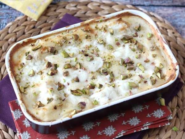 Lazacos lasagne burratával és krémes, ropogós pisztáciával - Előkészítés lépés 9