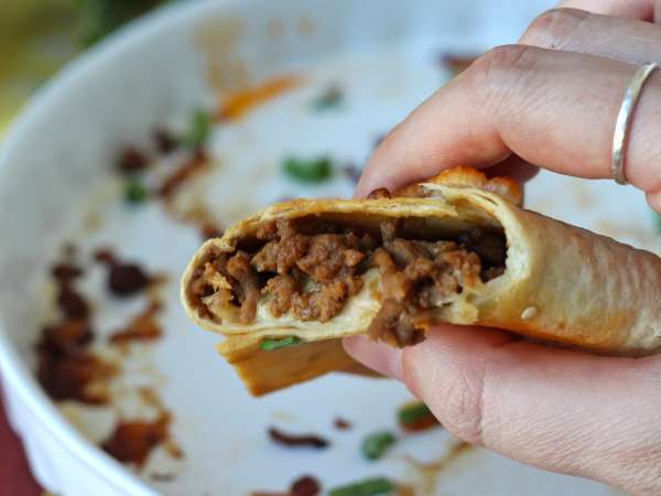 Kemencében sült tortillák quesadillával és fűszeres marhahús töltelékkel - Előkészítés lépés 7