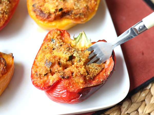 Sült vegetáriánus töltött paprika: az egyszerű és ízletes recept zöldségekkel és mozzarella sajttal - Előkészítés lépés 9