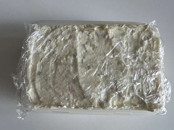 Főzés nélküli surimi-terrine: egyszerű, hideg előétel, tökéletes a nyári időszakra - Előkészítés lépés 9
