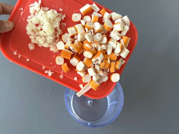 Surimi-krém: egy villámgyors aperitif-recept - Előkészítés lépés 1