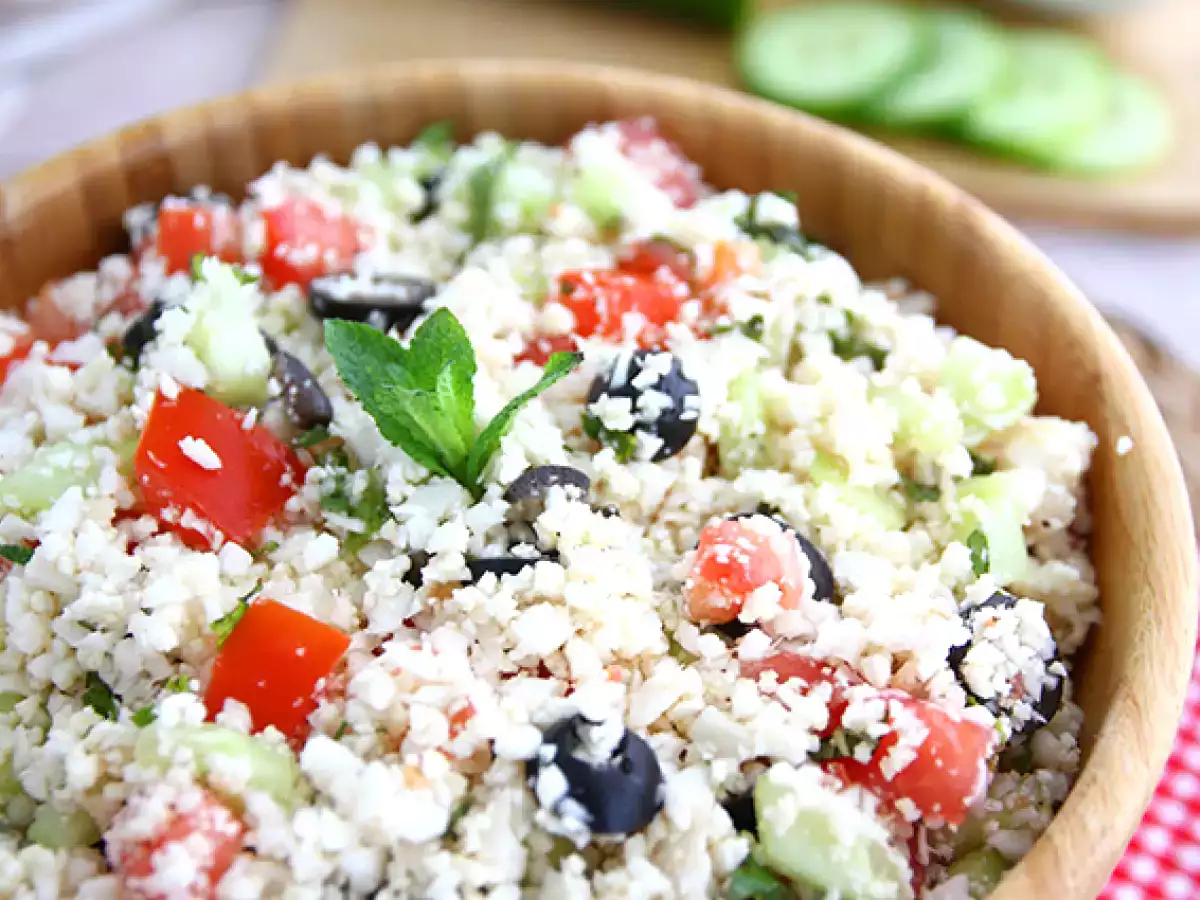 100% növényi karfiol tabbouleh - fotó 3