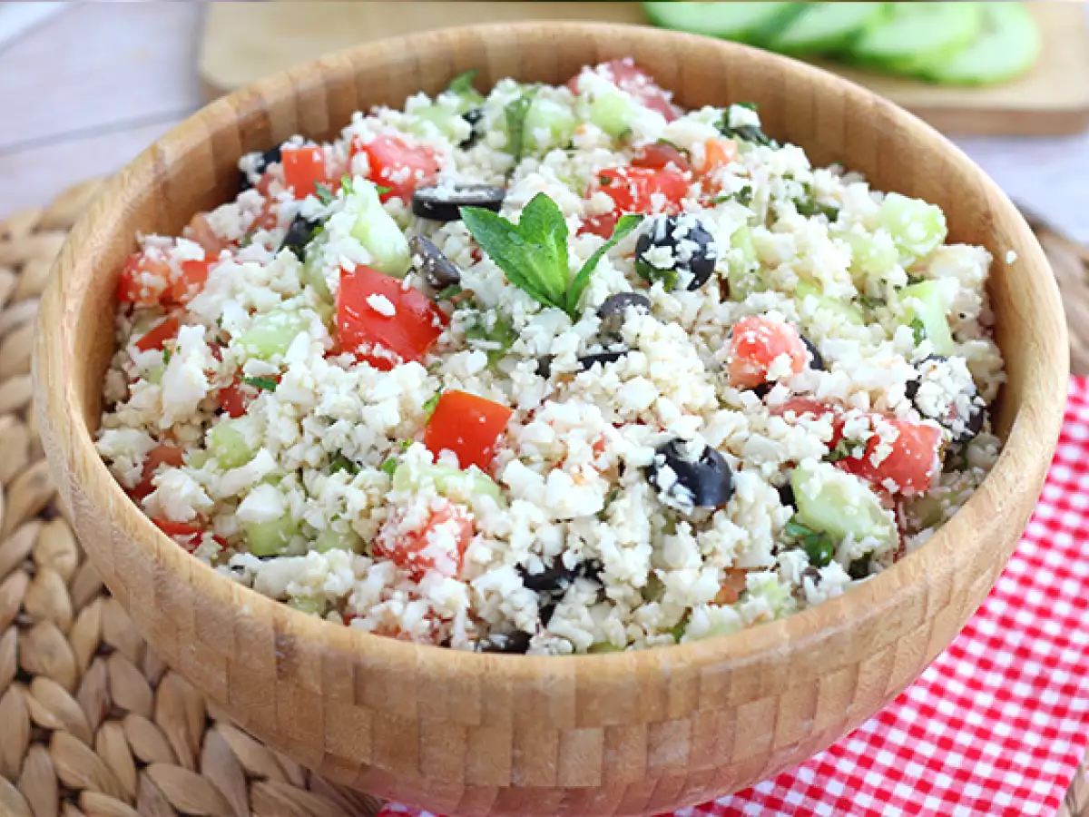 100% növényi karfiol tabbouleh - fotó 4