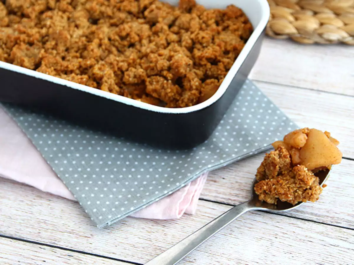 Alma crumble (vegán és gluténmentes) - fotó 2