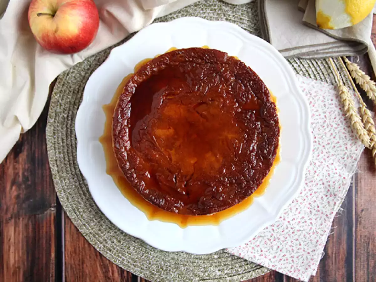 Alma és karamell puding croissant-val - fotó 5
