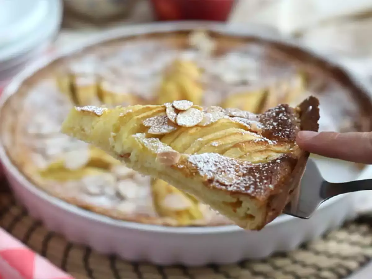 Alma és mandula torta (Tarte normande) - fotó 3