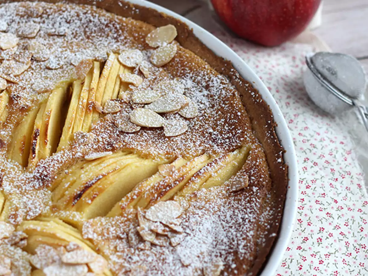 Alma és mandula torta (Tarte normande) - fotó 4