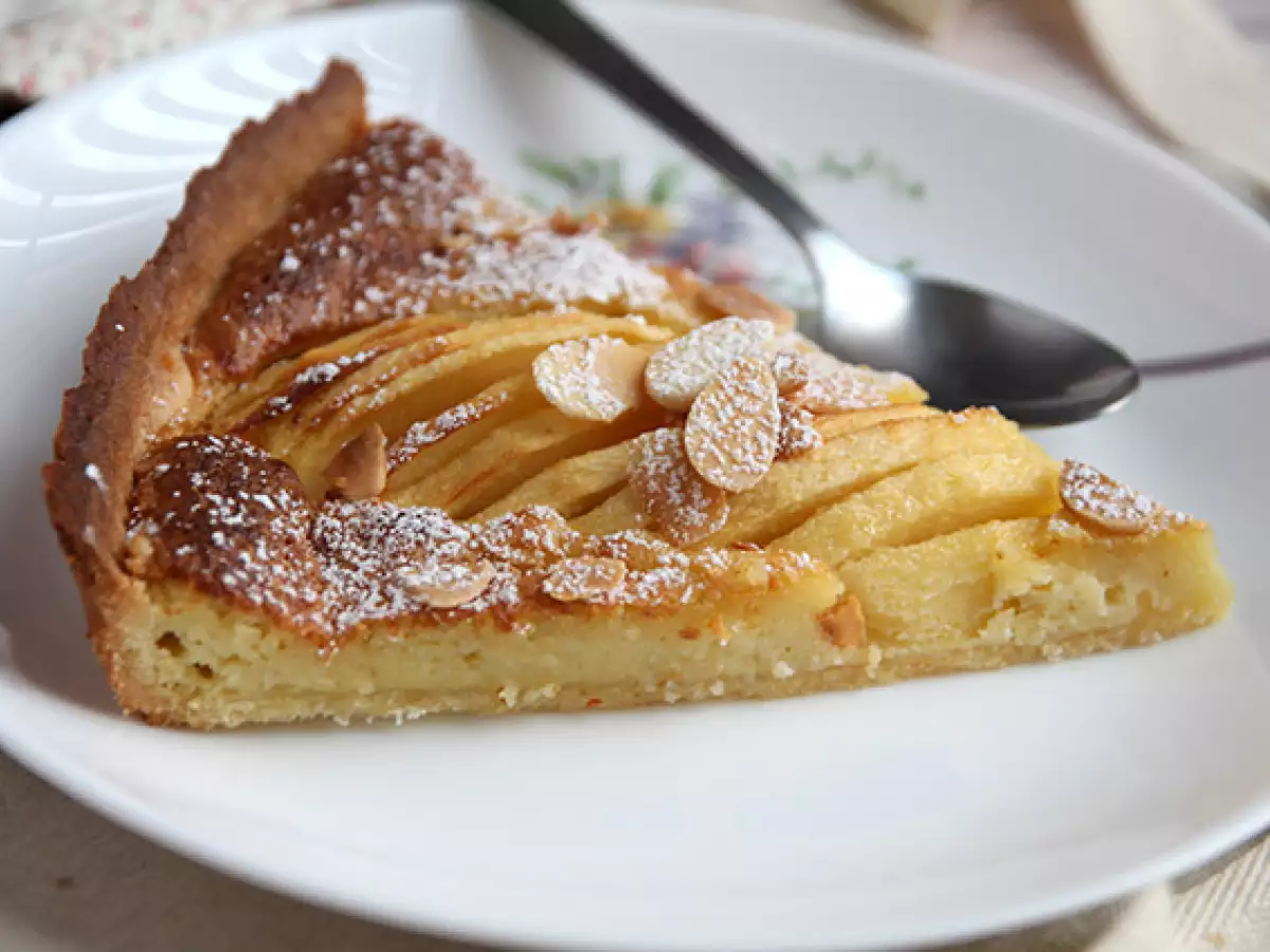 Alma és mandula torta (Tarte normande) - fotó 5