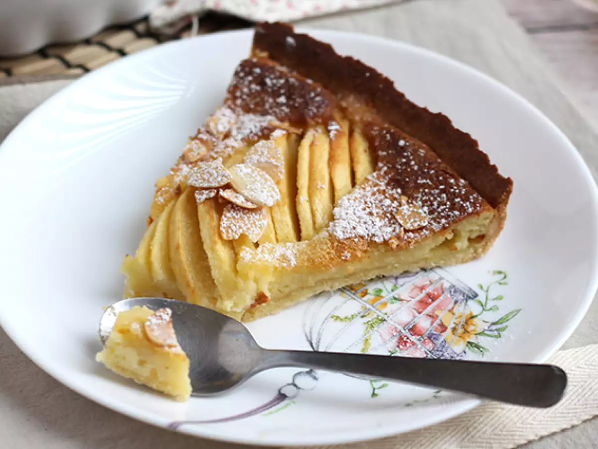 Alma és mandula torta (Tarte normande) - fotó 7
