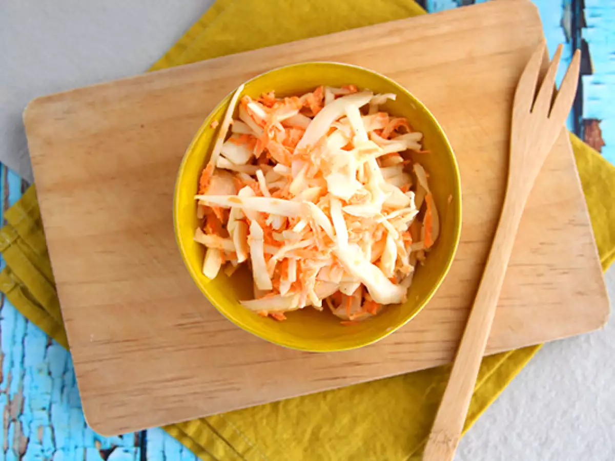 Amerikai stílusú coleslaw (káposzta- és répasaláta) - fotó 2