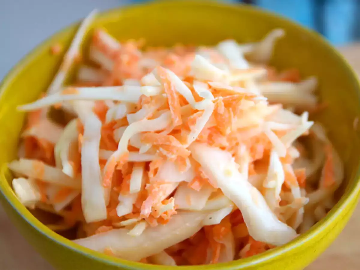 Amerikai stílusú coleslaw (káposzta- és répasaláta) - fotó 3