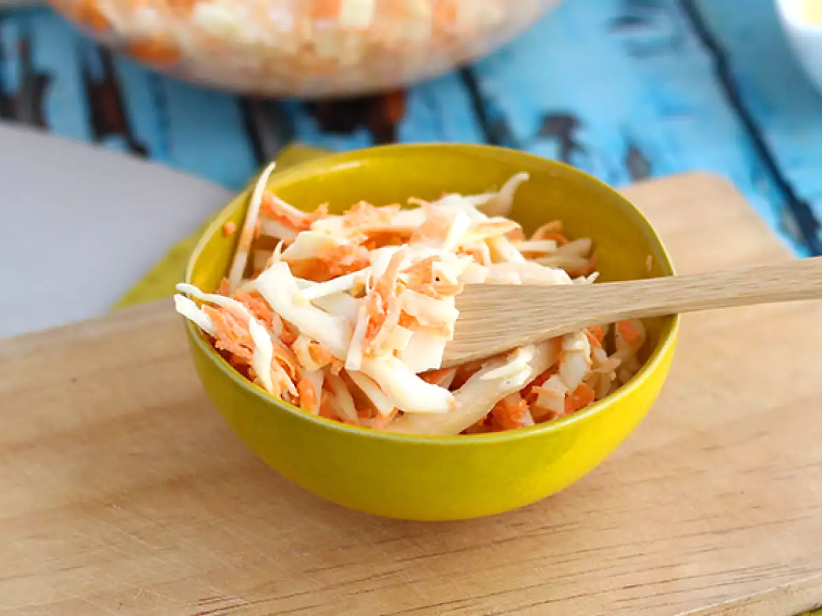 Amerikai stílusú coleslaw (káposzta- és répasaláta) - fotó 4