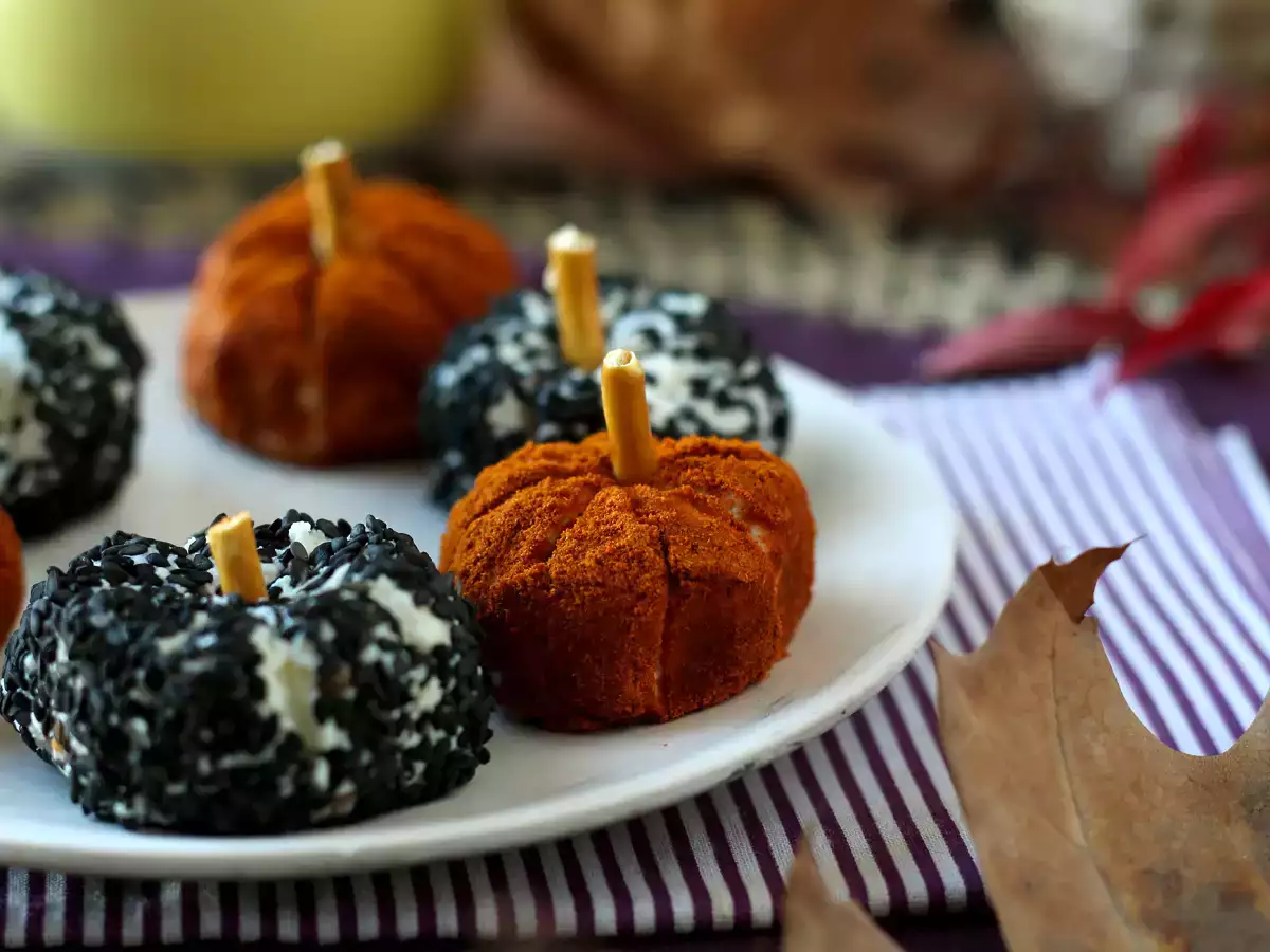 Aperitif sajtkrém sütőtök alakban, tökéletes Halloweenre! - fotó 4