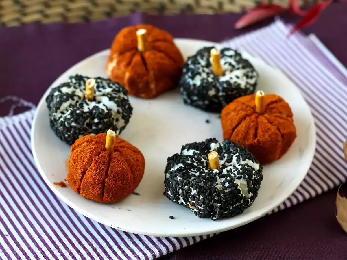 Aperitif sajtkrém sütőtök alakban, tökéletes Halloweenre! - fotó 5