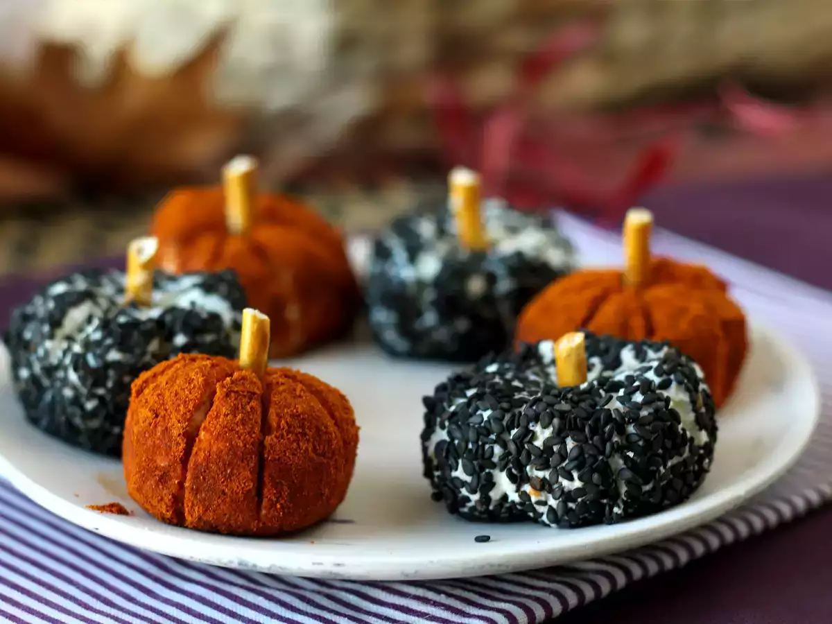 Aperitif sajtkrém sütőtök alakban, tökéletes Halloweenre! - fotó 6