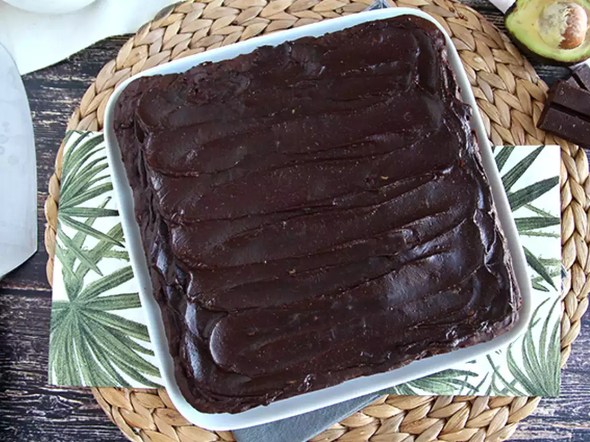 Avokádó és csokoládé Brownie vaj nélkül - laktózmentes - fotó 4