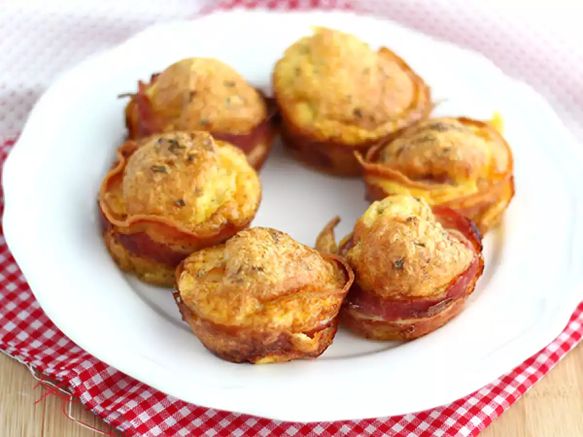 Bacon muffinok
