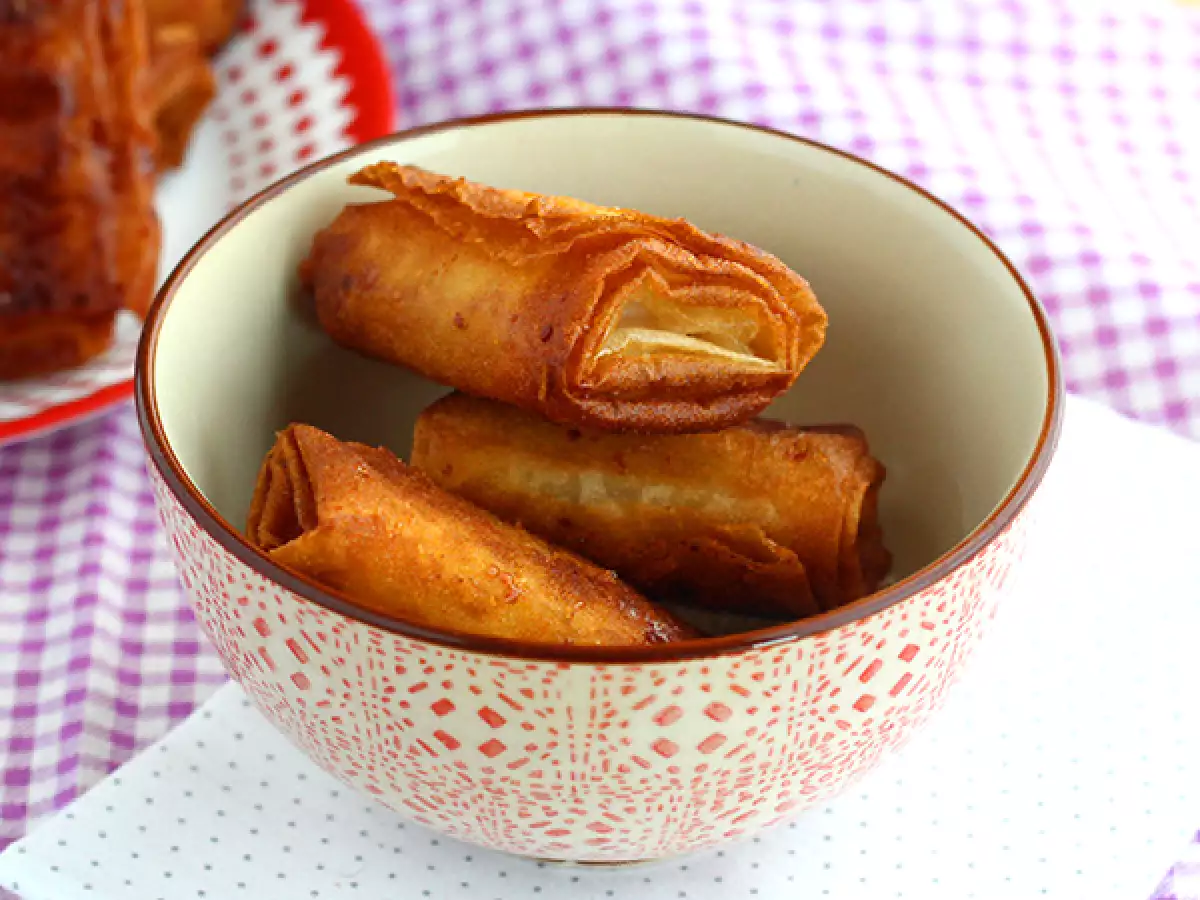 Banán chips filo tésztával - fotó 2