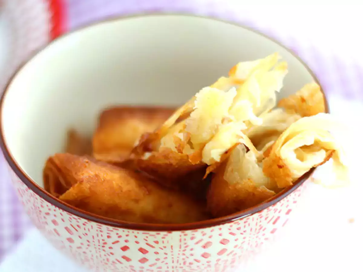 Banán chips filo tésztával - fotó 3