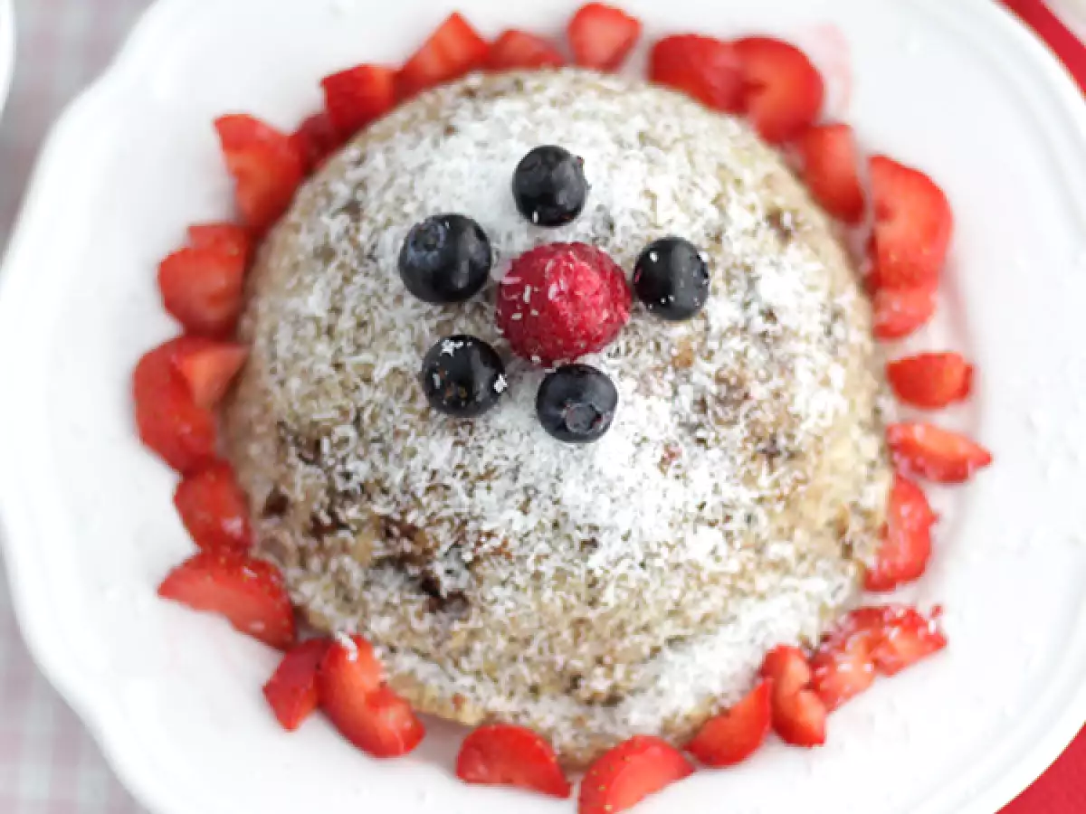 Banános kókuszos tál torta - laktóz- és gluténmentes - fotó 4