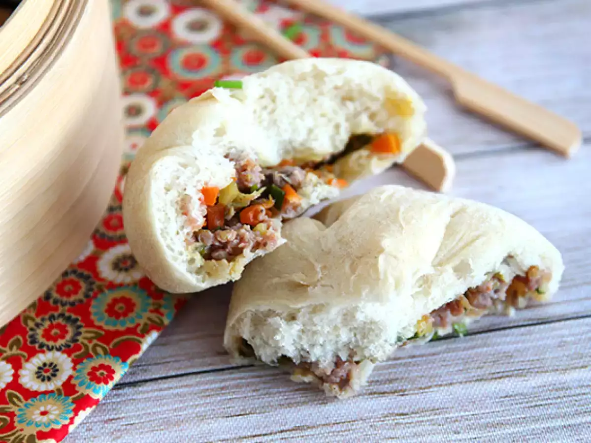 Banh Bao, kis párolt zsemle - fotó 3