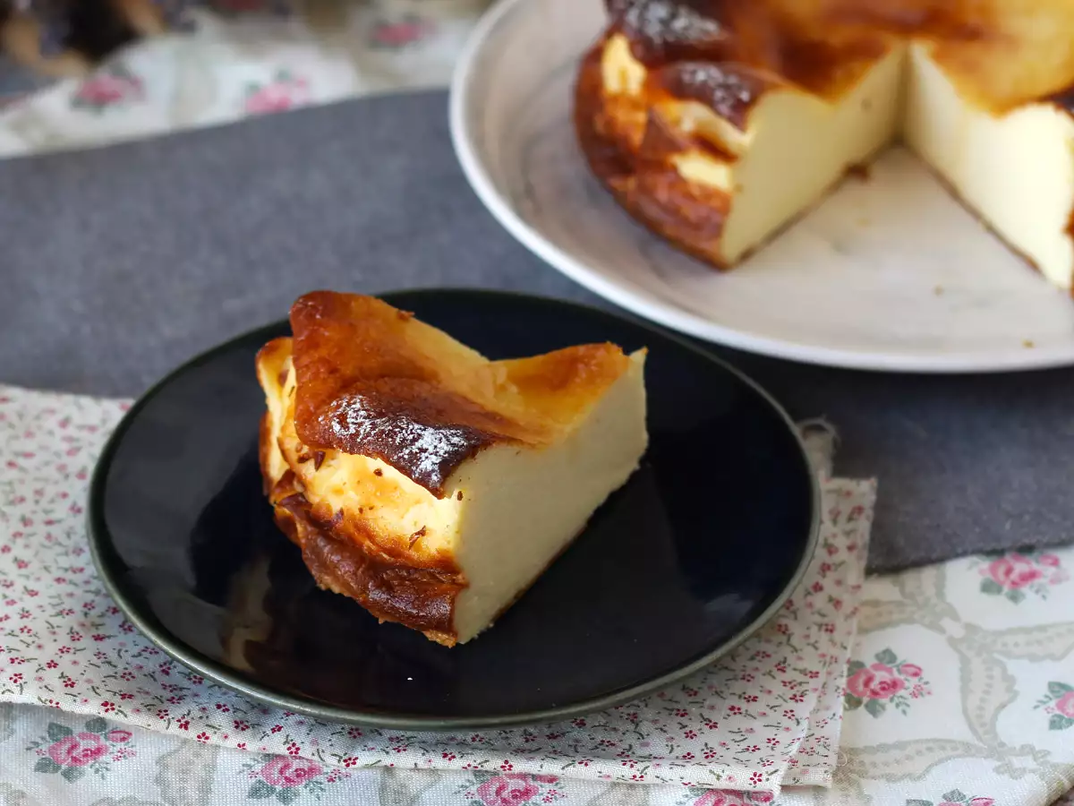 Baszk sajttorta - fotó 2
