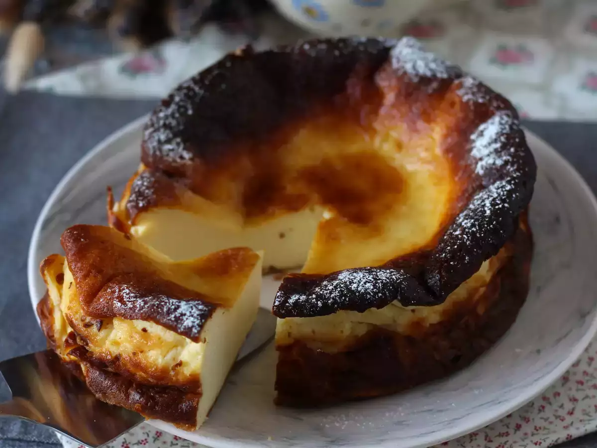 Baszk sajttorta - fotó 3
