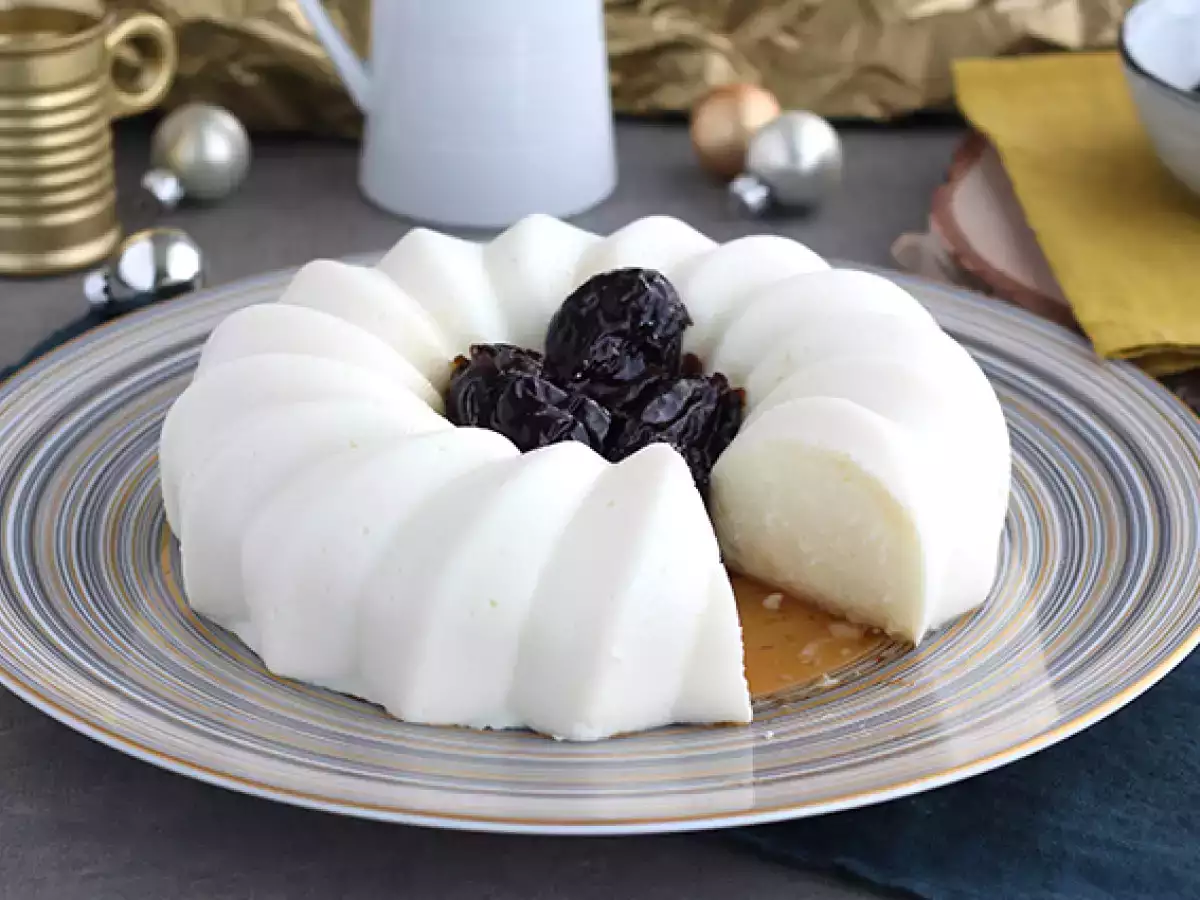 Blanc manger kókusz és aszalt szilva coulis - fotó 5