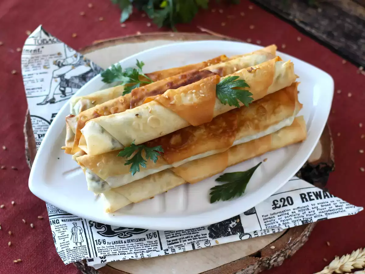 Börek feta sajttal és petrezselyemmel - fotó 5