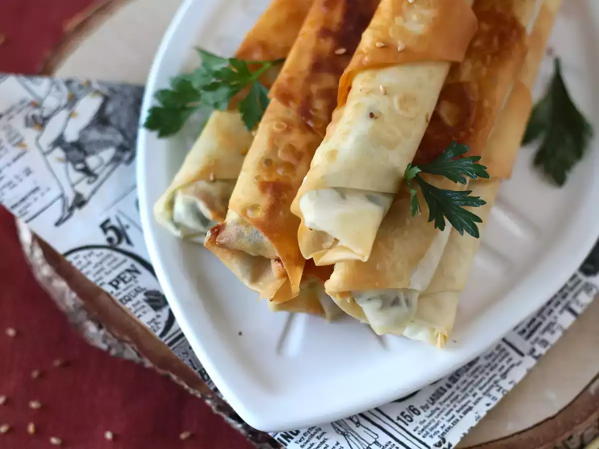 Börek feta sajttal és petrezselyemmel - fotó 6
