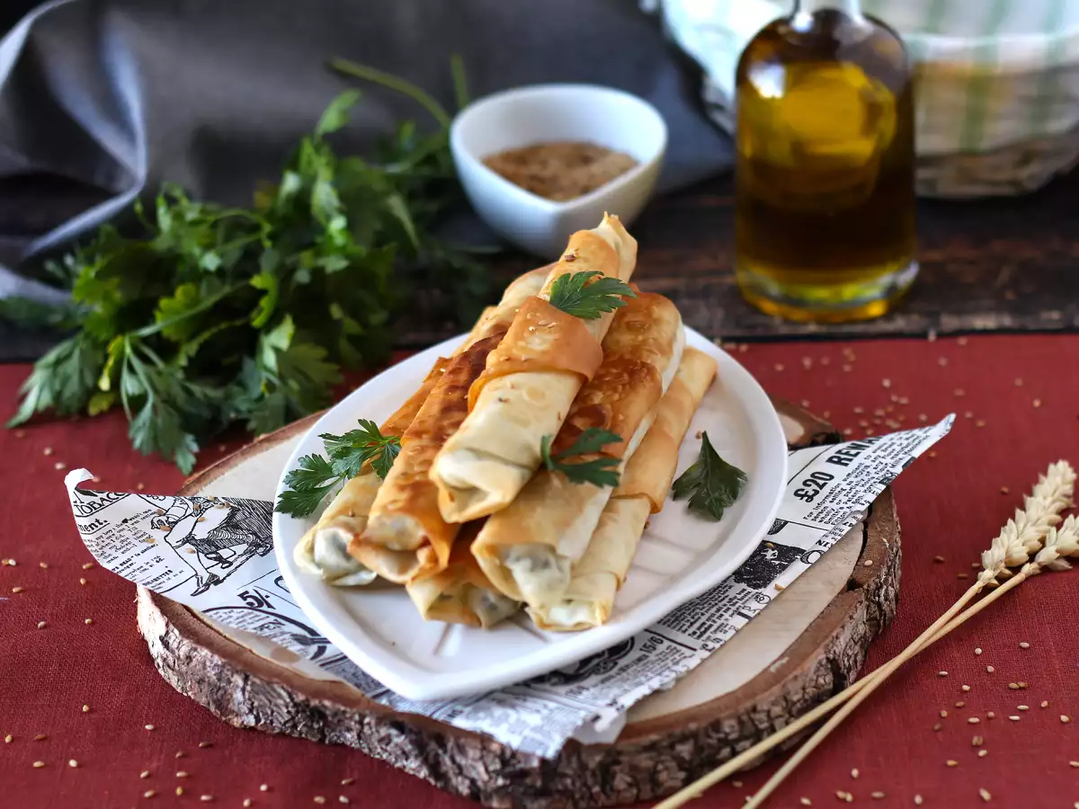 Börek feta sajttal és petrezselyemmel - fotó 7