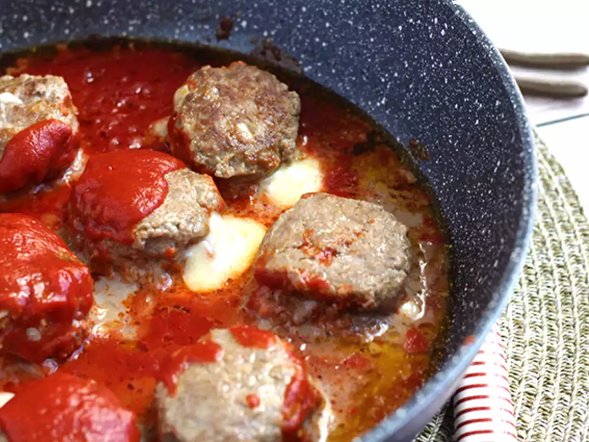 Borjúhúsgombóc mozzarellával töltve - fotó 5