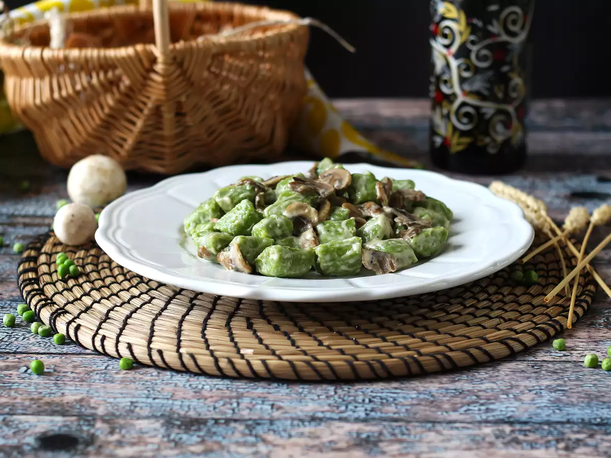 Borsó gnocchi gombamártással - fotó 4
