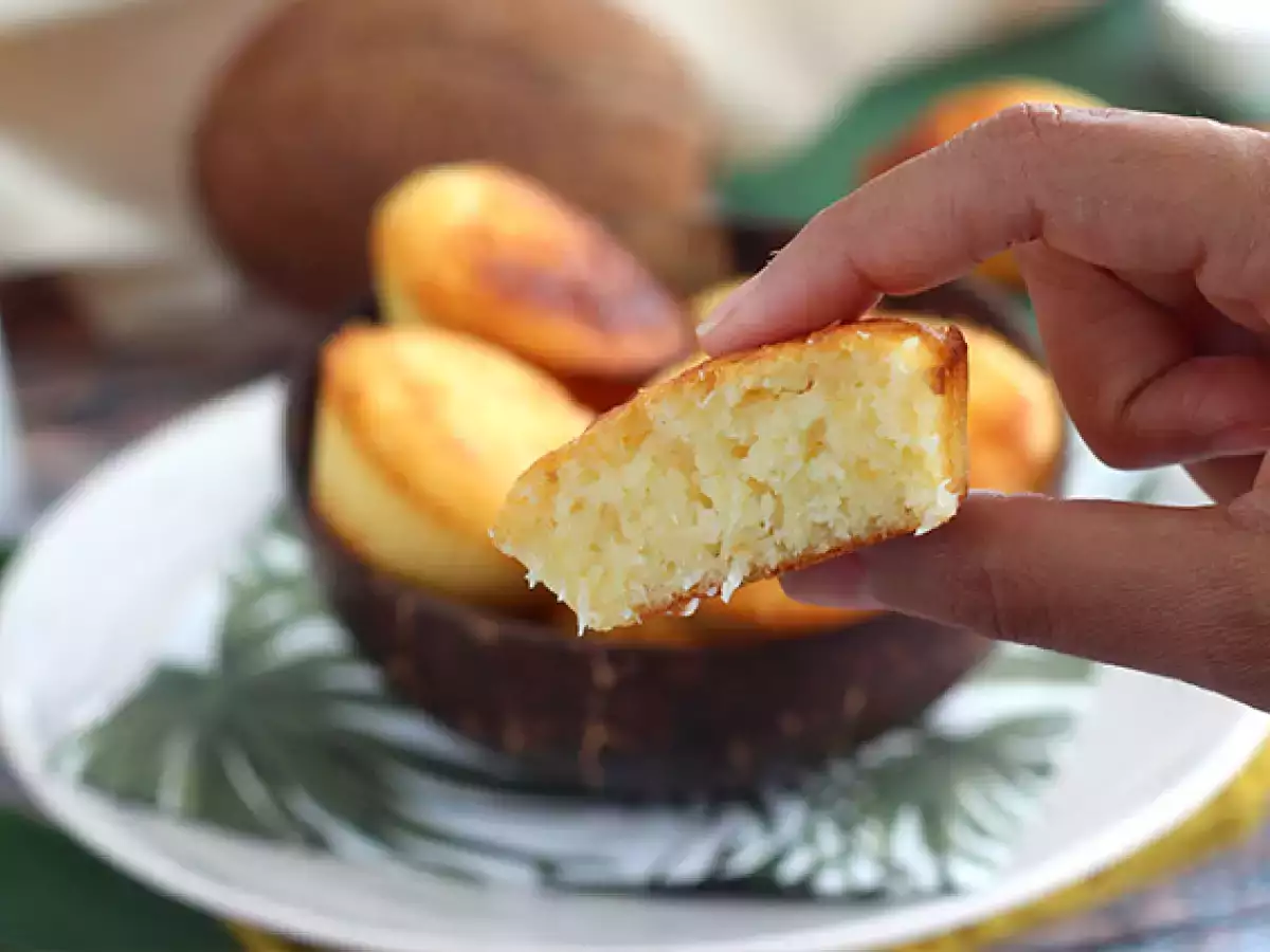 Brazil kókuszos muffinok - Queijadinhas - fotó 3