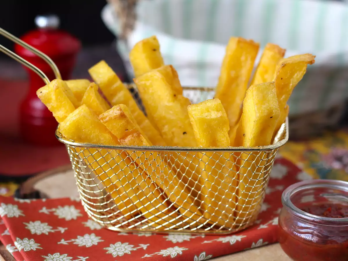 Bűntudatmentes sült polenta: ropogós, aranyszínű és tökéletes az Air Fryerben! - fotó 2