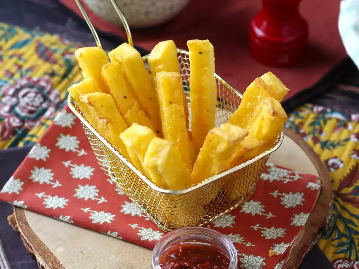 Bűntudatmentes sült polenta: ropogós, aranyszínű és tökéletes az Air Fryerben! - fotó 4