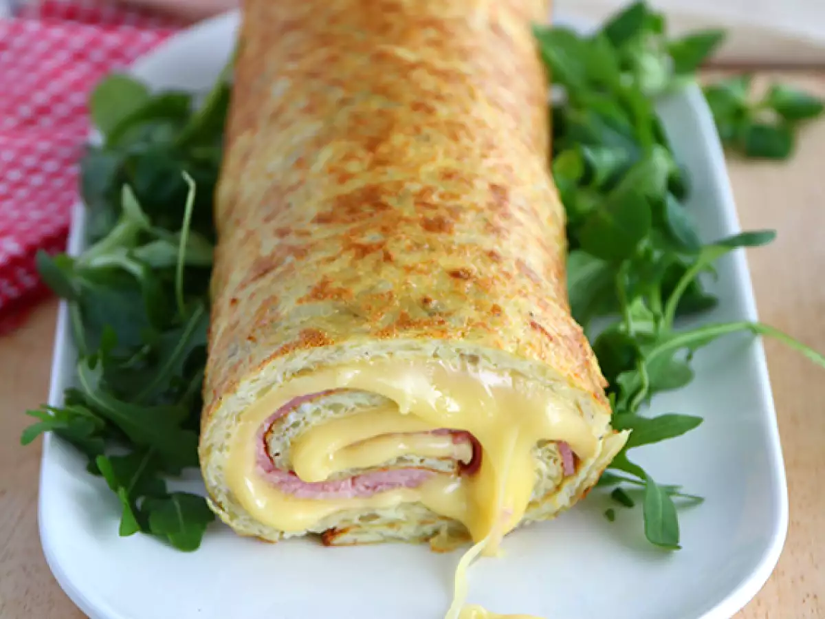 Burgonyatekercs Savoy Raclette sajttal és sonkával